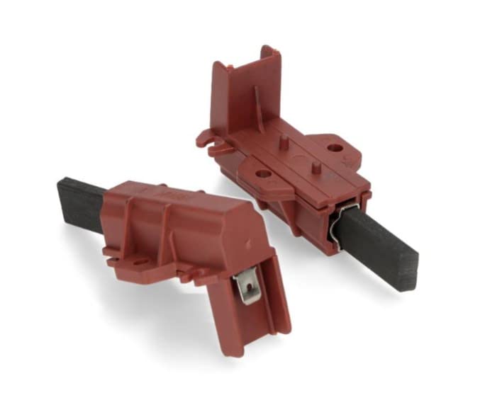 BSSTORE Kit 2 Spazzole Motore Carboncini Lavatrice Compatibile Con Vari Modelli Equivalente A C00196544