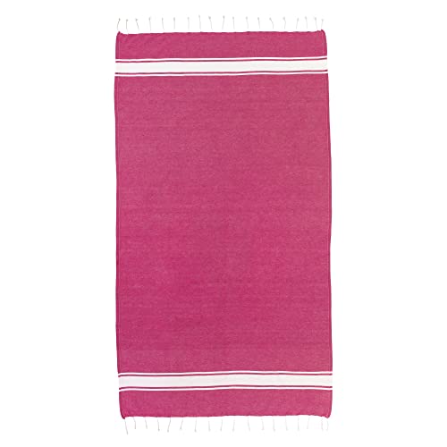 BSSTORE – Telo Mare Pareo Grande con Frange 90x170 Fouta Hammam – per Mare, Spiaggia, Piscina, Viaggio | Leggero, Asciugatura Rapida