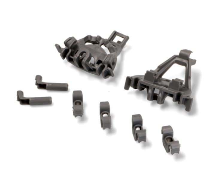 BSSTORE Set Completo 8 Fermi Per Cestello Inferiore Lavastoviglie Compatibile Con Vari Modelli Equivalente A 00428344, 00418499, 00420199