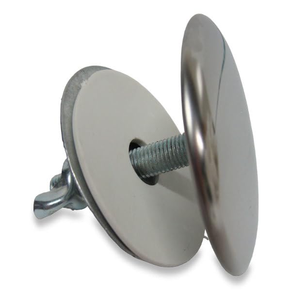 BSSTORE Tappo Copriforo In Ottone Cromato Bidet E Lavabo mm 50, Barra Filettata Ø 12