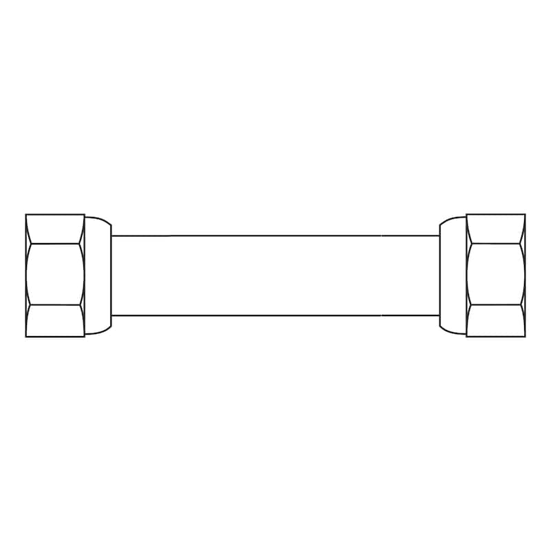 BSSTORE Tubo Gas Cucina Per GPL/METANO in acciaio inox, rivestito con guaina PVC MT 3 A Norma