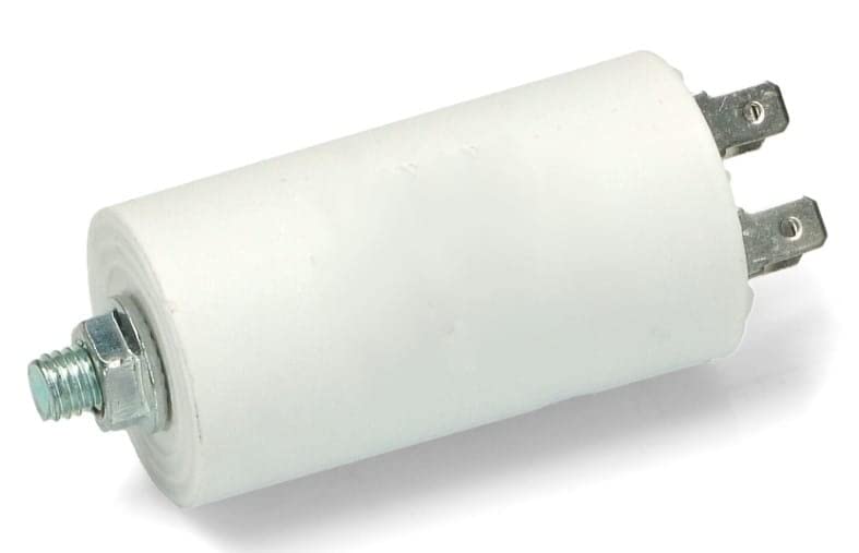 BSSTORE Condensatore Avviamento Motore Elettrico 10 uF 450VAC 50/60hz 4 Pin Universale Per Lavatrici, Pompe e Compressori