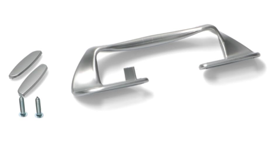 BSSTORE Maniglia Frigorifero Cromata Argento Interasse Min 75Mm Max 155Mm Universale