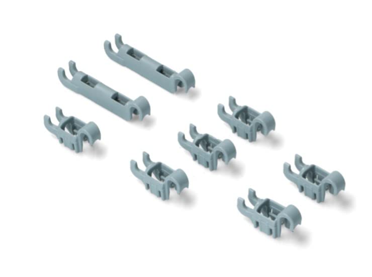 BSSTORE Set Completo 8 Fermi Per Cestello Inferiore Lavastoviglie Compatibile Con Vari Modelli Equivalente A 00611472