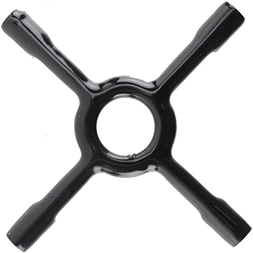 BSSTORE Riduttore Fornello a Croce Smaltata Nera 13cm - Supporto per Pentole; Moka; Caffettiera - Supporto Universale C00033532 A8040