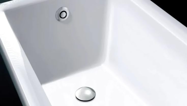 BSSTORE Tappo Vasca Da Bagno Universale A Scatto Per Chiusura Scarichi Difettosi In Ottone Cromato
