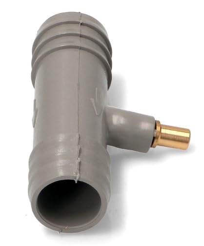 BSSTORE Giunto Tubo Scarico Con Valvola Antiritorno Universale Per Lavatrice Lavastoviglie Diametro 17Mm Prodotto Made In Italy
