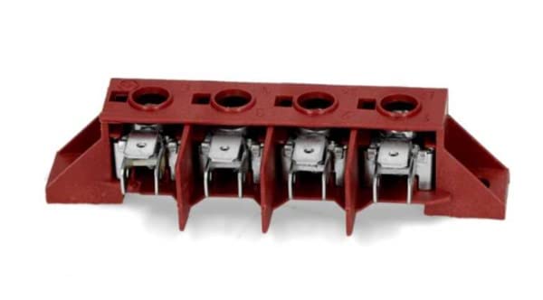 BSSTORE Morsettiera 4 Poli 450V 40A Resistente Al Calore FIno A 150°C