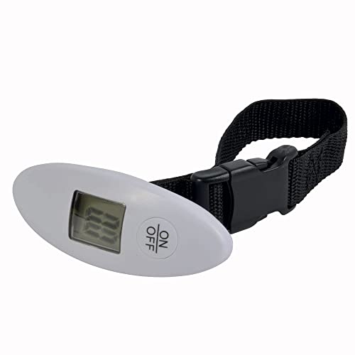 BSSTORE Mini-Bilancia Pesa Valigie Digitale, Bilancia Compatta e Portatile da Viaggio con Display LCD con Funzione di Tara, Peso Max 40 Kg (88,18 Lb) Batteria Inclusa