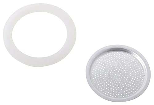 BSSTORE Kit Completo Guarnizione + Filtro Doccetta Compatibile Con Moka Aroma Station Breakfast Station Equivalente A AT4066009600