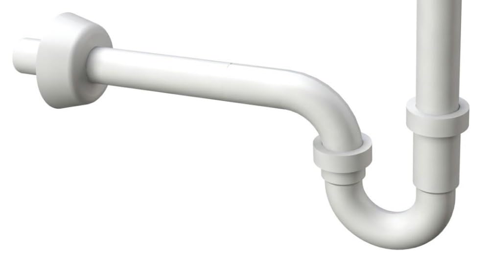 BSSTORE Sifone a S 1''1/4 Bianco In Polipropilene Made In Italy