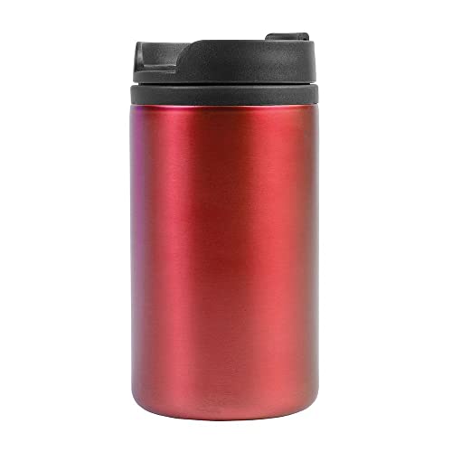 BSSTORE - Tazza termica, Thermos Mug (300ml) in acciaio inox, fondo antiscivolo con interno e tappo in plastica - Riutilizzabile per Caffè, Tè, Auto, Campeggio