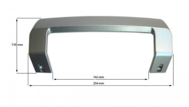 BSSTORE Maniglia Porta Frigorifero Argento Interasse 225MM Compatibile Equivalente A 4900061200 4900060500