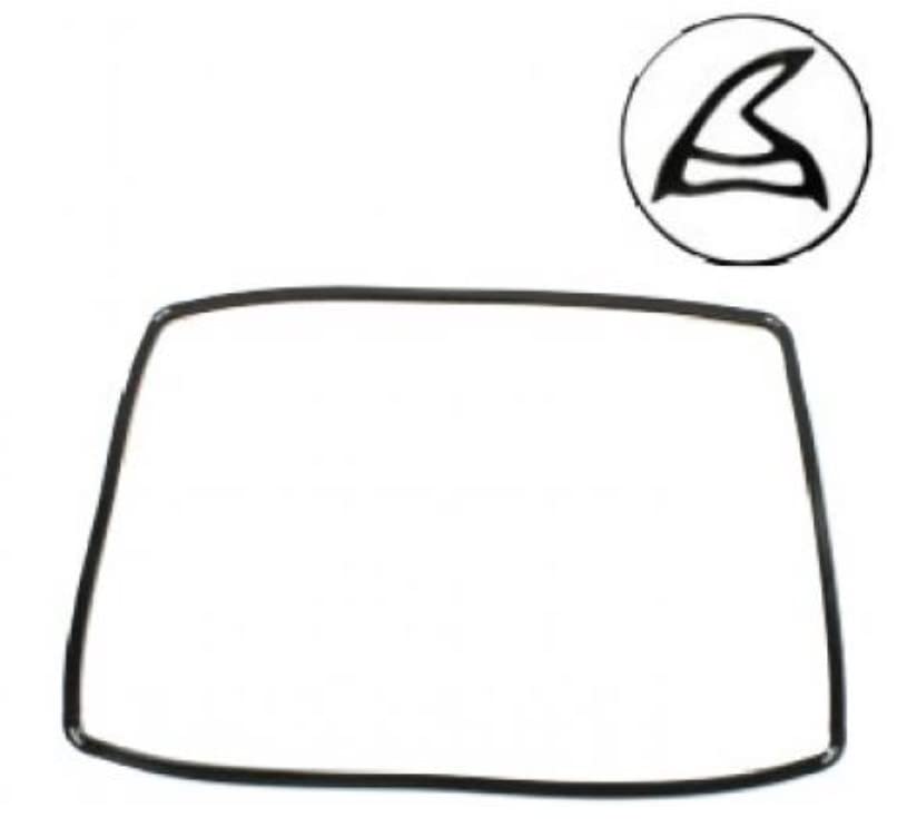 BSSTORE Guarnizione Forno 420X310Mm Con 4 Lunette Compatibile Con Vari Modelli Equivalente A 090118009916R