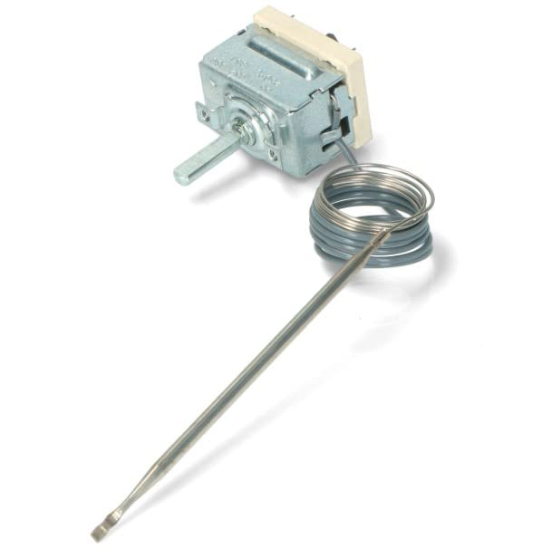 BSSTORE Termostato Forno 2 Contatti Compatibile Con Vari Marchi E Modelli Equivalente A C00145486, C00081597, 482000022707, 482000030025