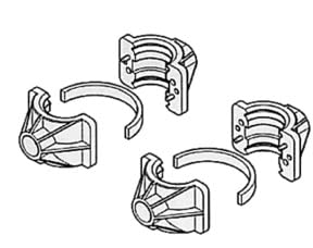 BSSTORE Kit Supporti Ammortizzatore Lavatrice Compatibile Con Vari Modelli Equivalente A 91941756