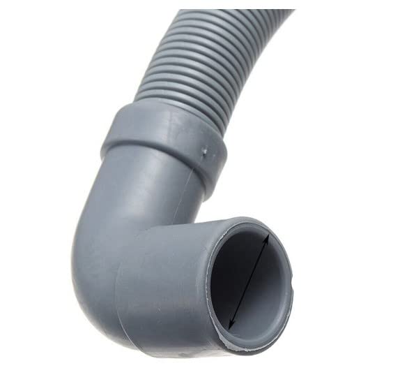 BSSTORE Tubo Scarico Lavatrice 2 Metri Con Attacco Curvo Diametro 21-29Mm Universale Made In Italy