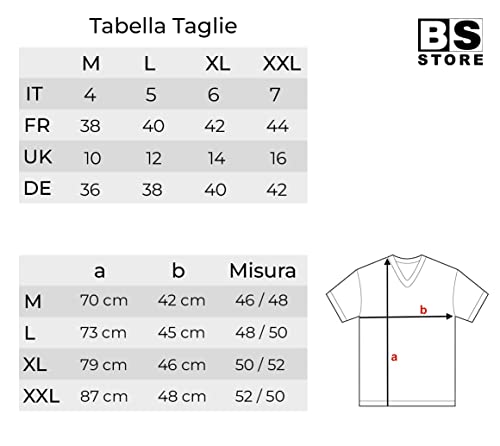 BSSTORE Maglia Intima Uomo Girocollo in Cotone T-Shirt Bianca Manica Corta con Bordino Ribattuto