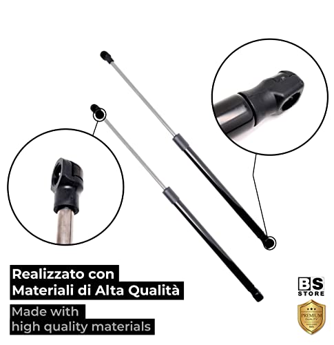 BSSTORE Coppia Molle a Gas Pistoncini Cofano Posteriore per Panda (169) dal 2003 al 2012 | Z00037