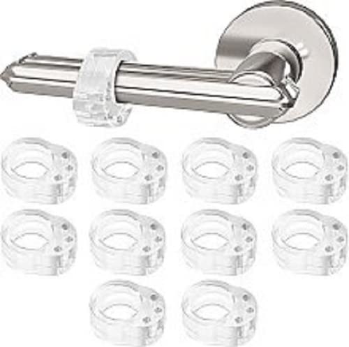 BSSTORE Fermaporte Per Maniglie In Pvc, Paracolpi, Trasparente, Singolo Anello, PZ 10