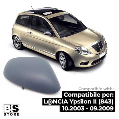 BSSTORE Calotta Specchietto Retrovisore da Verniciare con Primer per L. YPSILON (843) 2003-2009