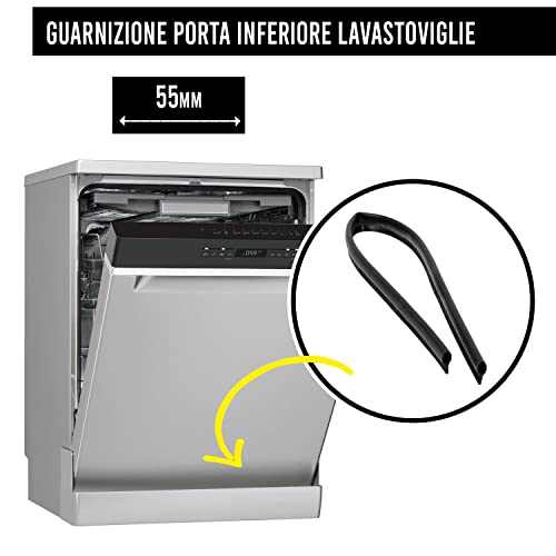 BSSTORE 481246668912 Guarnizione Sportello Porta Lavastoviglie Inferiore Compatibile Ignis Whirlpool Indesit e tanti altri marchi 550 mm