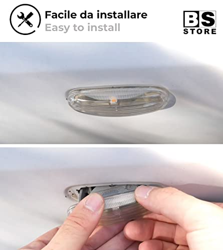 BSSTORE Freccia Laterale Indicatore di Direzione per Panda, Grande Punto, Multipla e Tante Altre Auto | 44850