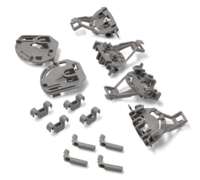 BSSTORE Kit Fissaggio Completo Per Cestello Inferiore Lavastoviglie Compatibile Con Vari Marchi E Modelli Equivalente A 00418675