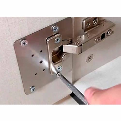 BSSTORE 6 Pezzi Piastra Riparazione Cerniera Anta Mobile