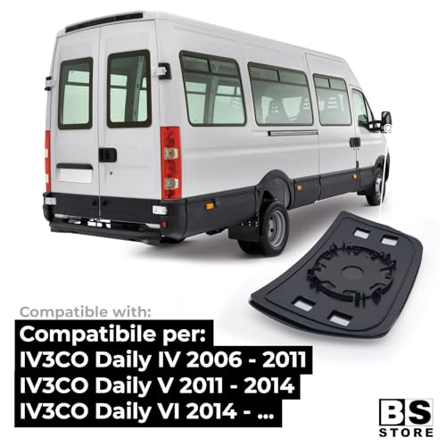 BSSTORE Piastra Vetro Specchio Retrovisore per IVEC0 DAILY IV 2006, V 2011, VI 2014