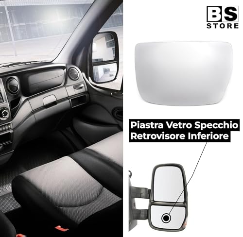 BSSTORE Piastra Vetro Specchio Retrovisore per IVEC0 DAILY IV 2006, V 2011, VI 2014