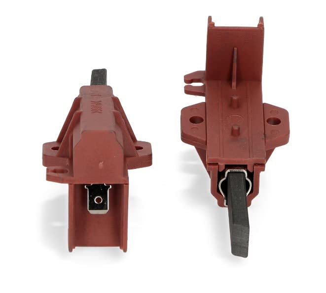 BSSTORE Kit 2 Spazzole Motore Carboncini Lavatrice Compatibile Con Vari Modelli Equivalente A C00196544