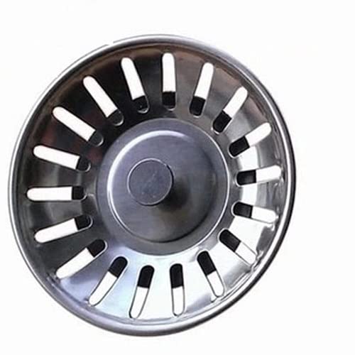 BSSTORE Tappo Griglia Lavandino, Ferma Sporco, Universale in Acciaio Inox (84 mm). Pezzi 2