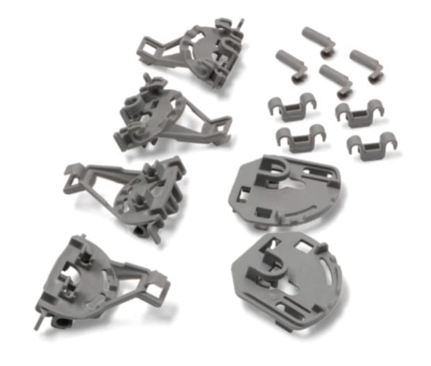 BSSTORE Kit Fissaggio Completo Per Cestello Inferiore Lavastoviglie Compatibile Con Vari Marchi E Modelli Equivalente A 00418675
