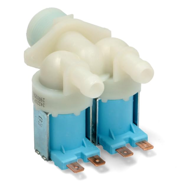 BSSTORE Elettrovalvola Lavatrice 2 Vie 180° Compatibile Con Vari Marchi E Modelli Equivalente A 2901250100