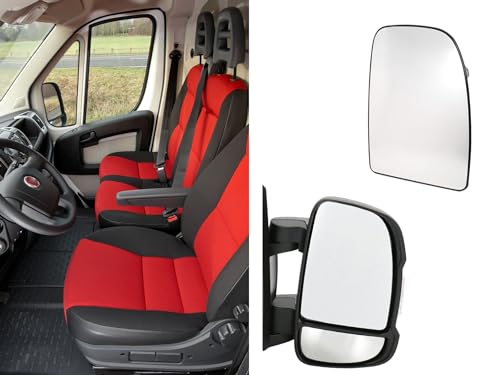 BSSTORE Piastra Vetro Specchio Retrovisore Termico per DUCATO III, JUMPER II, BOXER dal 2006