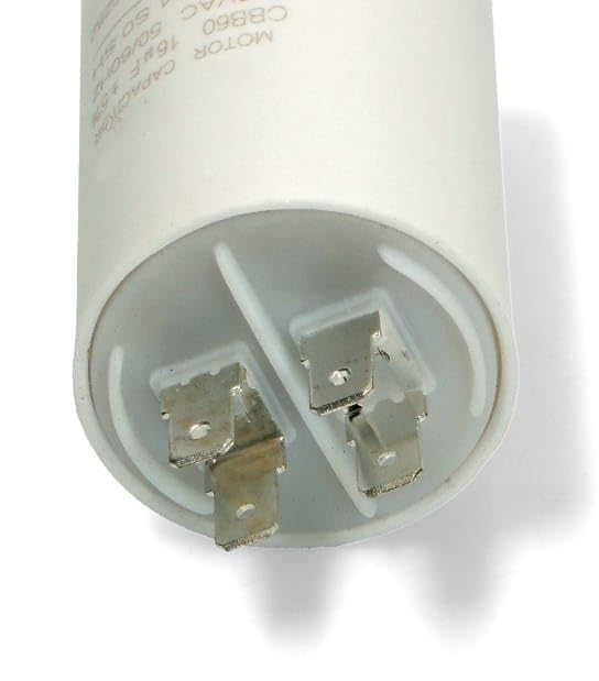 BSSTORE Condensatore Lavatrice 16 uF 450VAC 4 Pin 50/60Hz Compatibile Con Vari Maechi E Modelli Equivalente A C00013582