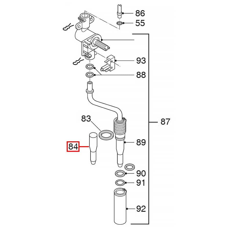 BSSTORE 5332169300 Tubo Cappuccinatore Vapore per parte inferiore Macchina Caffè - Compatibile DeLonghi ECAM, ESAM, Magnifica, PrimaDonna S, Esperienza, Perfecta