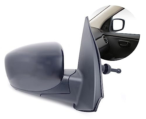 BSSTORE Specchietto Retrovisore Esterno Nero per HYUND@I I10 I 2008-2013 con Regolazione Manuale