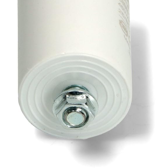 BSSTORE Condensatore Lavatrice 16 uF 450VAC 4 Pin 50/60Hz Compatibile Con Vari Maechi E Modelli Equivalente A C00013582
