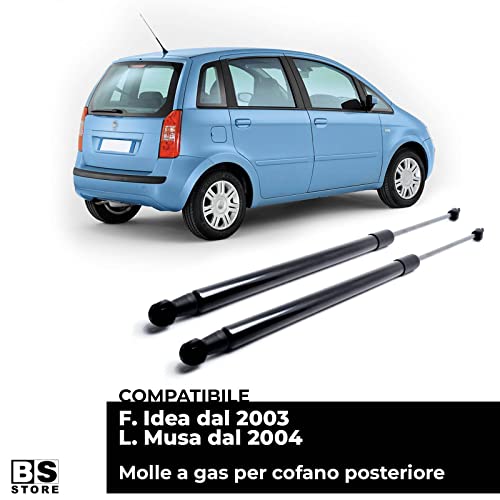 BSSTORE Coppia Molle a Gas Pistoncini Cofano Posteriore per F. Idea 2003, L. Musa 2004 (350) | Z00034