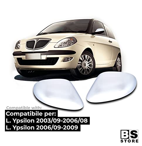 BSSTORE Calotta Cromata Specchietto Retrovisore per L. Ypsilon dal 2003 al 2009 (843) Kit Tuning