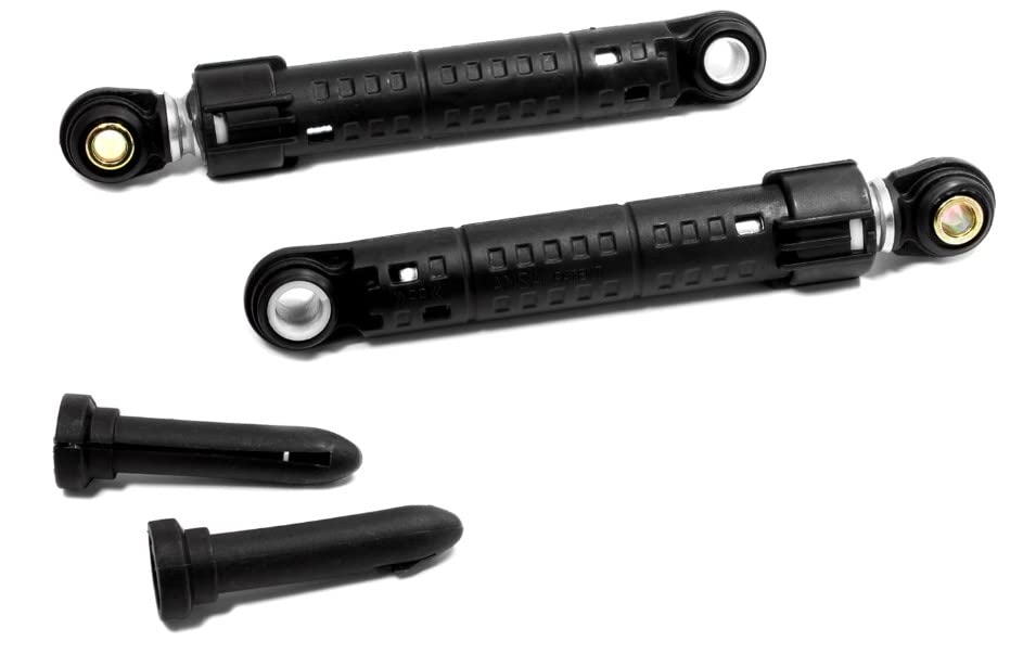 BSSTORE Kit 2 Ammortizzatori Lavatrice 90N Fori 8Mm Compatibile Con Vari Marchi E Modelli Equivalente A 00448032