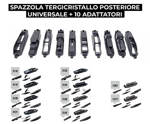 BSSTORE Spazzola Tergicristallo Posteriore Universale 13" 330mm Tergilunotto Compatibile con la Maggior parte delle Auto