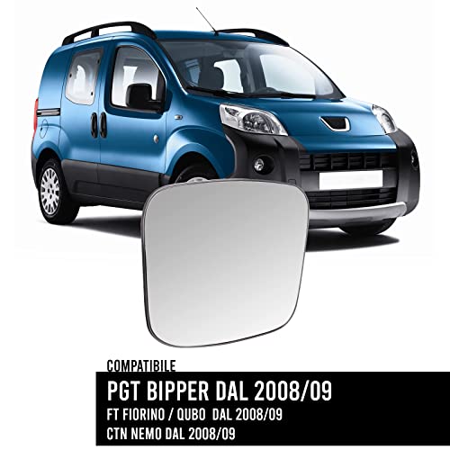 BSSTORE Piastra Specchio Termica - Compatibile Fiorino/Qubo 08> - Nemo 08> - Bipper 08>
