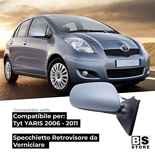 BSSTORE Specchietto Retrovisore per Tyt YARIS dal 2006 al 2011 (XP9) Elettrico Termico