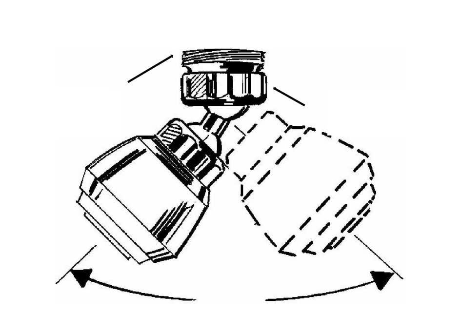 BSSTORE Aeratore Rompigetto A Snodo Corto Lavello Cucina