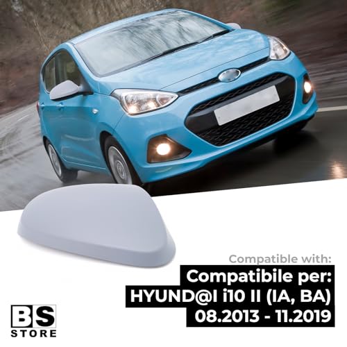 BSSTORE Calotta Specchietto Retrovisore da Verniciare con Primer per HYUND@I I10 2013-2019