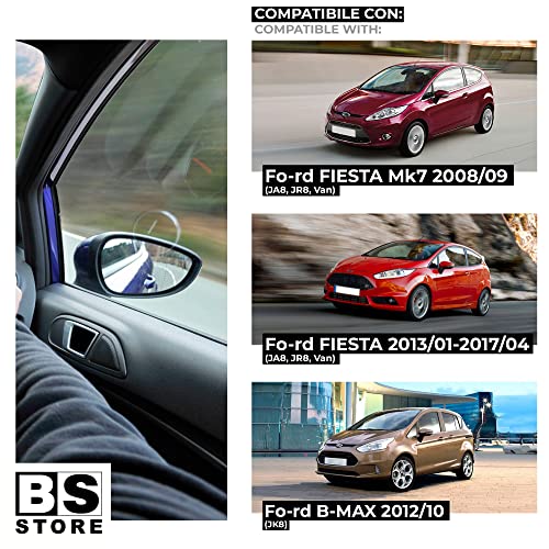 BSSTORE Piastra Vetro Specchio Retrovisore per Fiesta Mk6 2008-2017, B-Max dal 2012 Asferico Riscaldabile