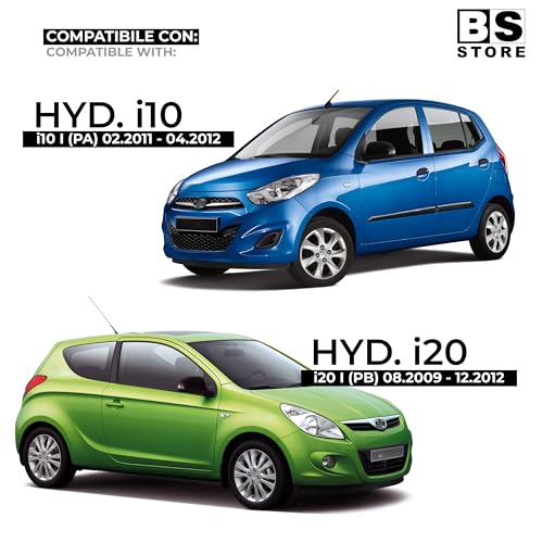 BSSTORE Vetro Specchietto Retrovisore per HYUND@I I20 2009-2012, I10 2008-2013